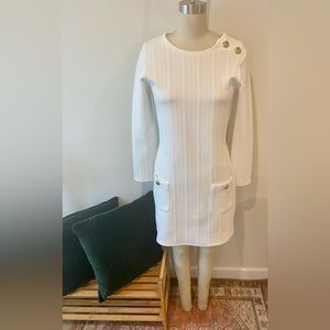 SAIL TO SABLE White long sleeve dress